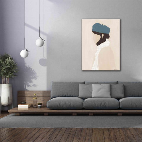 Image of 'Blue Beret' by Megan Galante, Giclee Canvas Wall Art,40 x 54