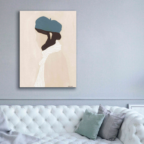 Image of 'Blue Beret' by Megan Galante, Giclee Canvas Wall Art,40 x 54
