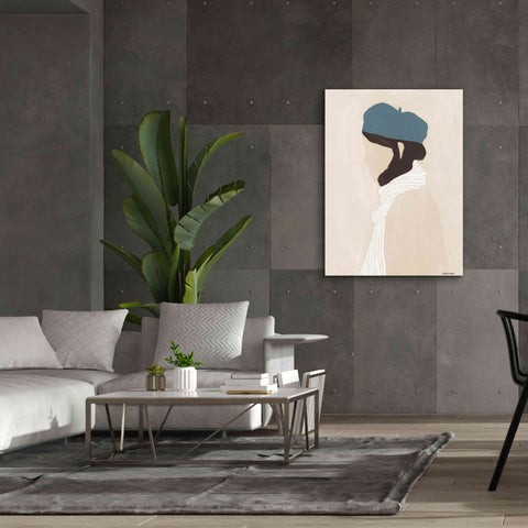 Image of 'Blue Beret' by Megan Galante, Giclee Canvas Wall Art,40 x 54