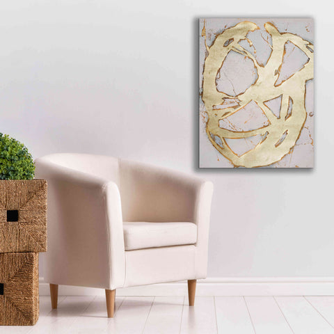 Image of 'Ace of Spades in Gold II' by Erin Ashley, Giclee Canvas Wall Art,26 x 34