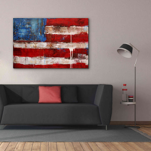 Image of 'Ashley American Flag' by Erin Ashley, Giclee Canvas Wall Art,60 x 40