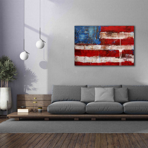 Image of 'Ashley American Flag' by Erin Ashley, Giclee Canvas Wall Art,60 x 40