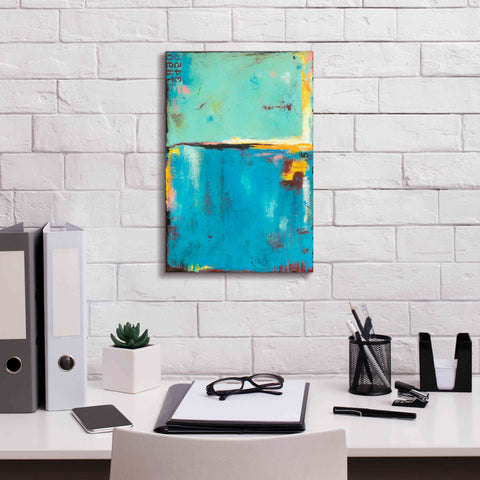 Image of 'Matchbox Blue 55' by Erin Ashley, Giclee Canvas Wall Art,12 x 18