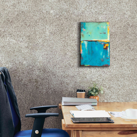 Image of 'Matchbox Blue 55' by Erin Ashley, Giclee Canvas Wall Art,12 x 18