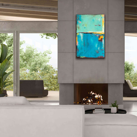 Image of 'Matchbox Blue 55' by Erin Ashley, Giclee Canvas Wall Art,26 x 40