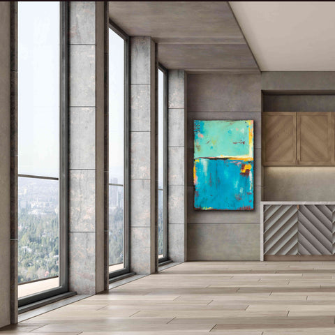 Image of 'Matchbox Blue 55' by Erin Ashley, Giclee Canvas Wall Art,40 x 60