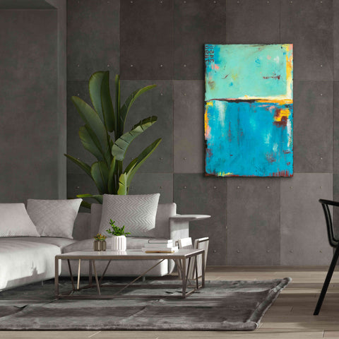 Image of 'Matchbox Blue 55' by Erin Ashley, Giclee Canvas Wall Art,40 x 60