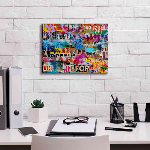 Image of 'Metromix Luv I' by Erin Ashley, Giclee Canvas Wall Art,16 x 12