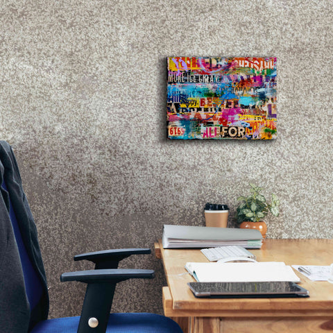 Image of 'Metromix Luv I' by Erin Ashley, Giclee Canvas Wall Art,16 x 12