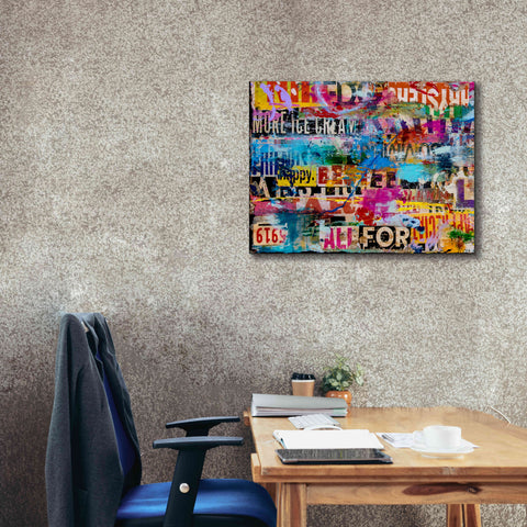 Image of 'Metromix Luv I' by Erin Ashley, Giclee Canvas Wall Art,34 x 26