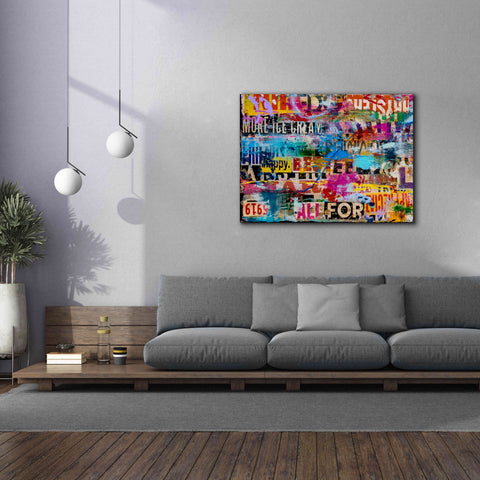 Image of 'Metromix Luv I' by Erin Ashley, Giclee Canvas Wall Art,54 x 40