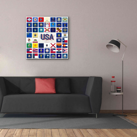 Image of 'USA' by Irena Orlov, Giclee Canvas Wall Art,37 x 37
