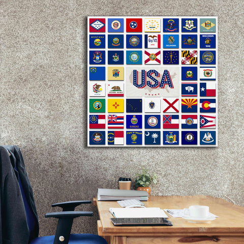 Image of 'USA' by Irena Orlov, Giclee Canvas Wall Art,37 x 37