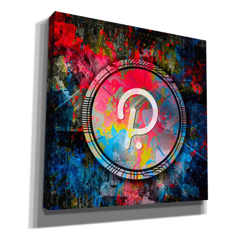 Image of 'DOT Polkadot Crypto Coin,' Canvas Wall Art