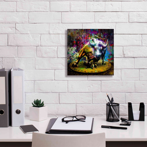 Image of 'Bitcoin Bull Market,' Canvas Wall Art,12x12