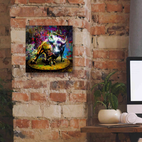 Image of 'Bitcoin Bull Market,' Canvas Wall Art,12x12