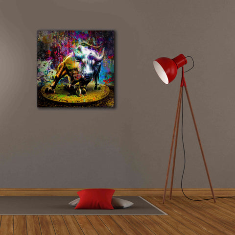 Image of 'Bitcoin Bull Market,' Canvas Wall Art,26x26