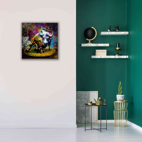 Image of 'Bitcoin Bull Market,' Canvas Wall Art,26x26