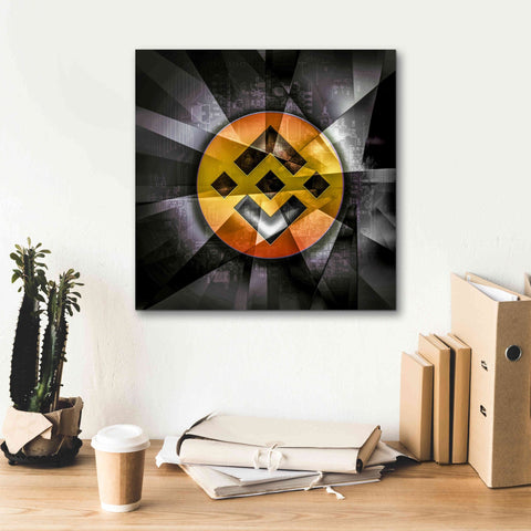 Image of 'BNB Binance Coin,' Canvas Wall Art,18x18