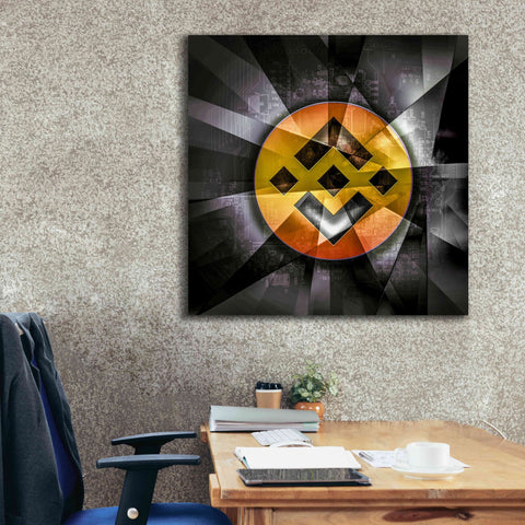 Image of 'BNB Binance Coin,' Canvas Wall Art,37x37