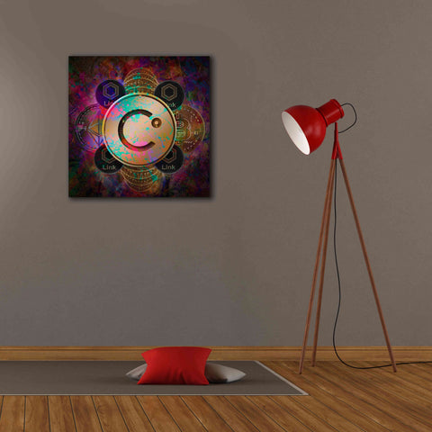 Image of 'CEL Celsius Network Crypto Pyramid,' Canvas Wall Art,26x26