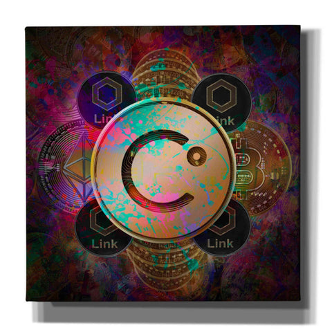 Image of 'CEL Celsius Network Crypto Pyramid,' Canvas Wall Art