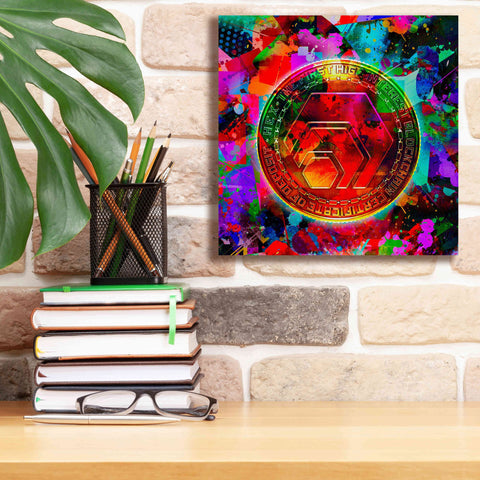 Image of 'HEX Crypto Color,' Canvas Wall Art,12x12