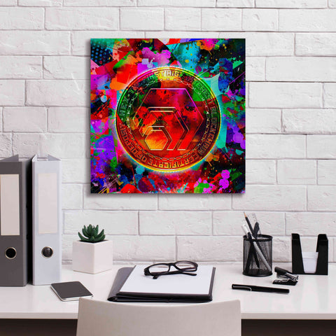 Image of 'HEX Crypto Color,' Canvas Wall Art,18x18