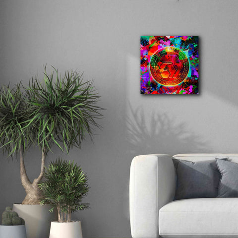Image of 'HEX Crypto Color,' Canvas Wall Art,18x18
