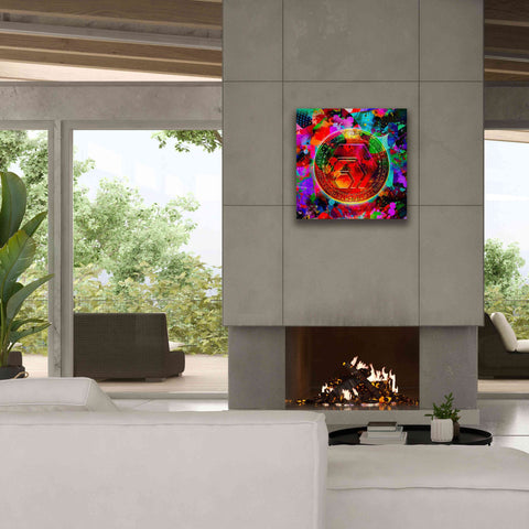 Image of 'HEX Crypto Color,' Canvas Wall Art,26x26