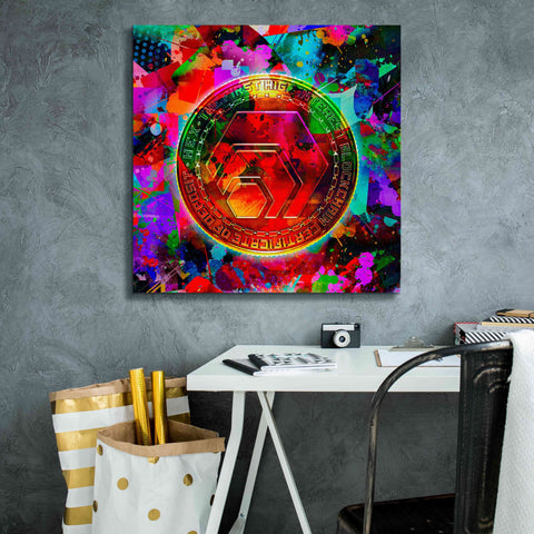 Image of 'HEX Crypto Color,' Canvas Wall Art,26x26