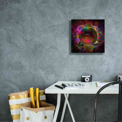 Image of 'HEX Crypto Pyramid,' Canvas Wall Art,12x12