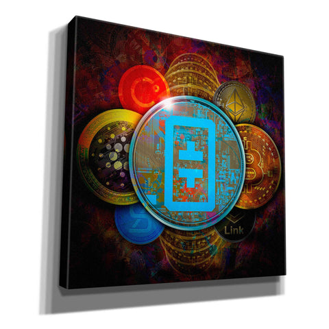 Image of 'THETA Network Crypto Pyramid,' Canvas Wall Art