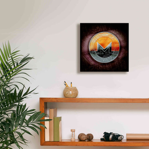 Image of 'XMR Monero Coin,' Canvas Wall Art,12x12