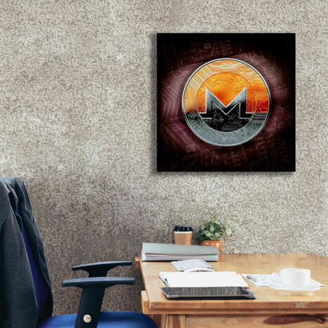 Image of 'XMR Monero Coin,' Canvas Wall Art,26x26