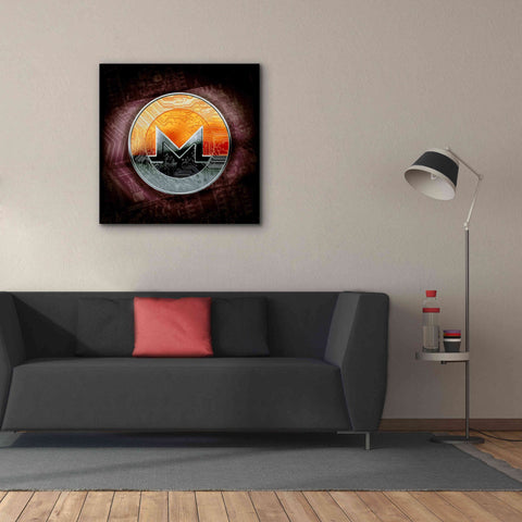 Image of 'XMR Monero Coin,' Canvas Wall Art,37x37