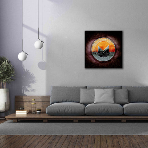 Image of 'XMR Monero Coin,' Canvas Wall Art,37x37