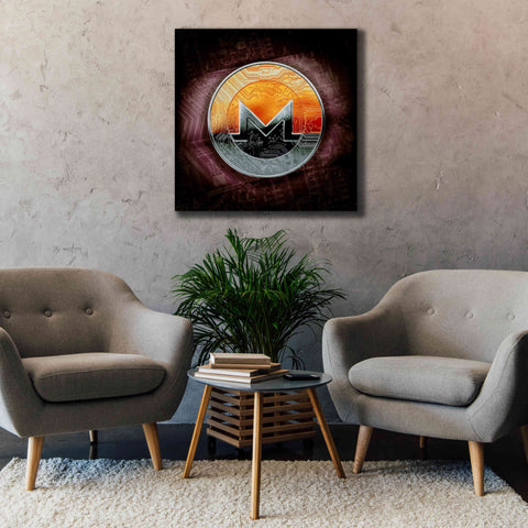 Image of 'XMR Monero Coin,' Canvas Wall Art,37x37