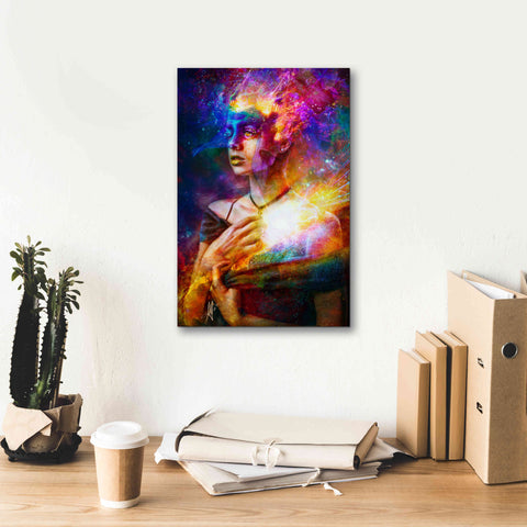 Image of 'Iridiscent Catharsis' by Mario Sanchez Nevado, Canvas Wall Art,12x18