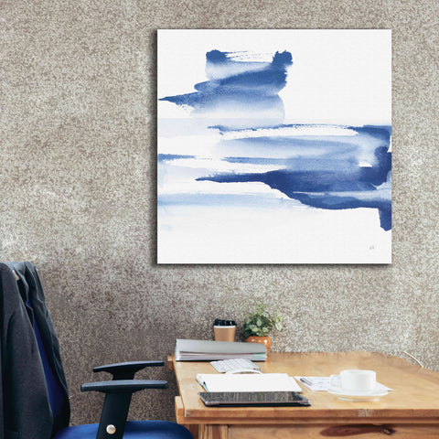Image of 'Classic Blue IV' by Chris Paschke, Giclee Canvas Wall Art,37x37
