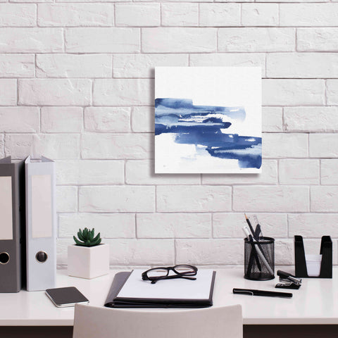 Image of 'Classic Blue V' by Chris Paschke, Giclee Canvas Wall Art,12x12