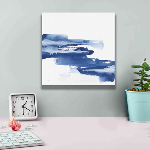 Image of 'Classic Blue V' by Chris Paschke, Giclee Canvas Wall Art,12x12