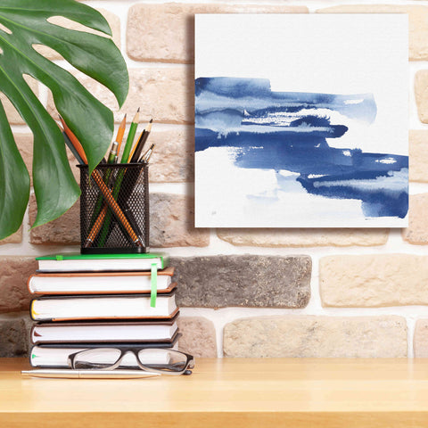 Image of 'Classic Blue V' by Chris Paschke, Giclee Canvas Wall Art,12x12