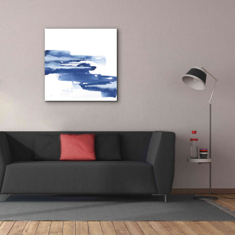 Image of 'Classic Blue V' by Chris Paschke, Giclee Canvas Wall Art,37x37