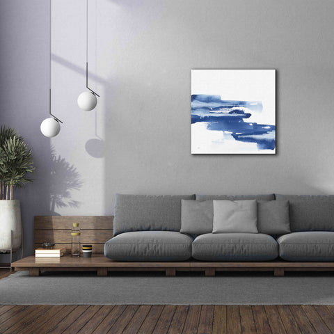 Image of 'Classic Blue V' by Chris Paschke, Giclee Canvas Wall Art,37x37