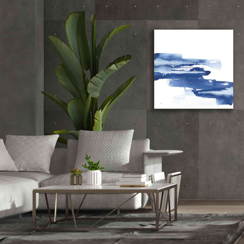 Image of 'Classic Blue V' by Chris Paschke, Giclee Canvas Wall Art,37x37