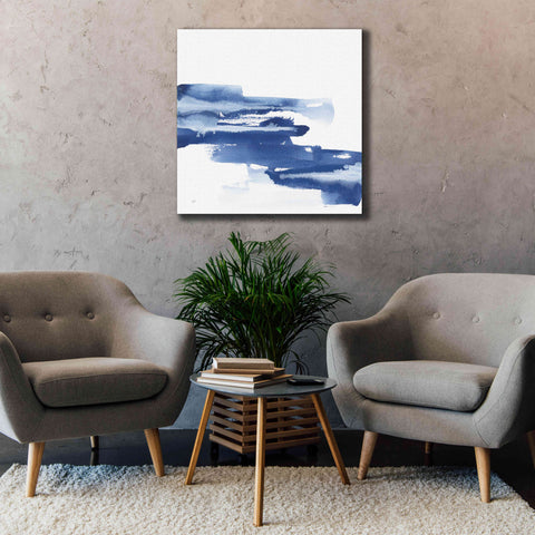 Image of 'Classic Blue V' by Chris Paschke, Giclee Canvas Wall Art,37x37