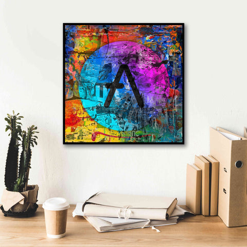 Image of 'Aave Crypto In Color' by Portfolio Giclee Canvas Wall Art,18x18