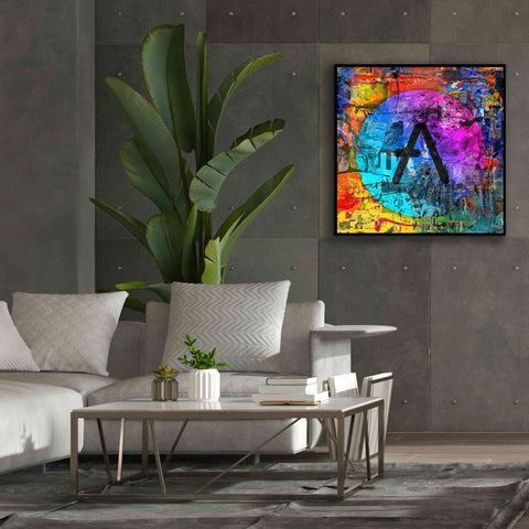 Image of 'Aave Crypto In Color' by Portfolio Giclee Canvas Wall Art,37x37