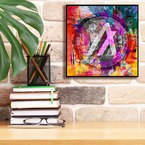 Image of 'Algo Algorand Crypto In Color' by Portfolio Giclee Canvas Wall Art,12x12